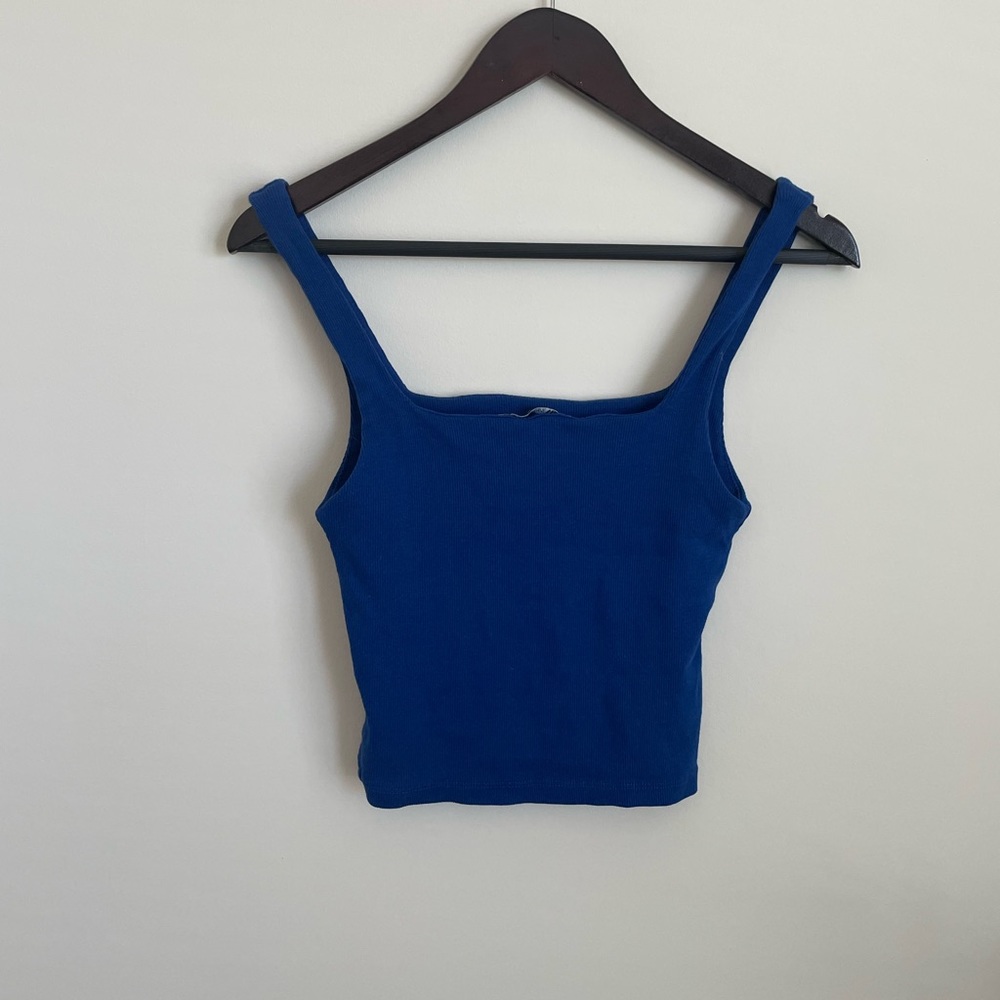 [SOLD] Blue Zara Crop Top